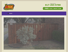 Tablet Screenshot of buzzfence.com